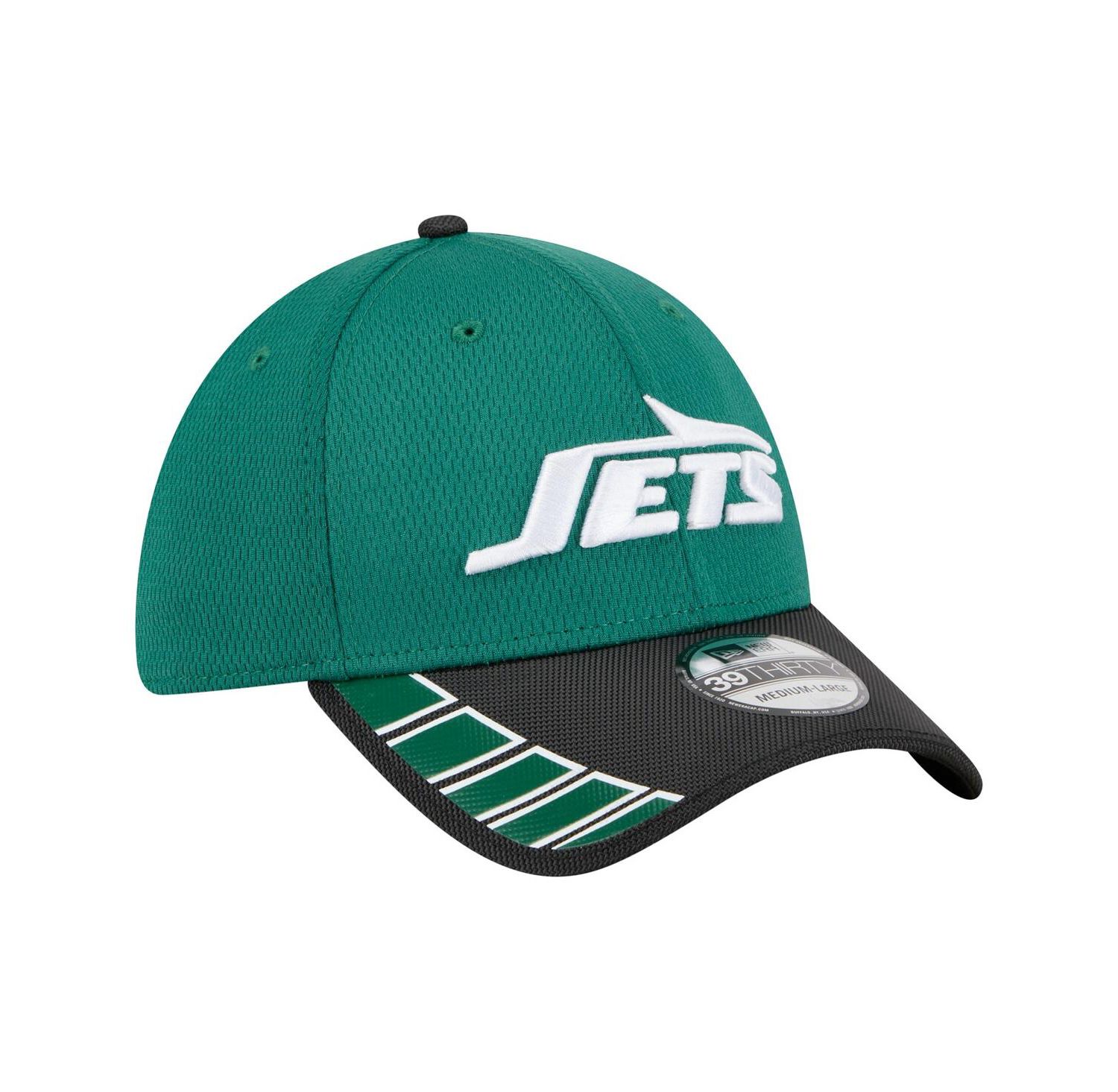 Men's Green New York Jets Visor Hit 39THIRTY Flex Hat
