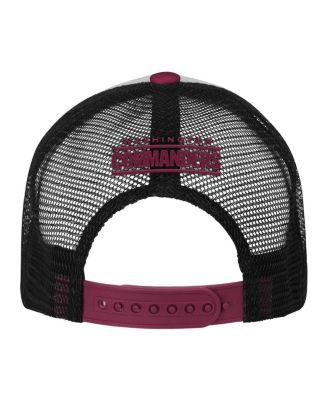 Big Boys and Girls White/Burgundy Washington Commanders Essentials Trucker Adjustable Hat