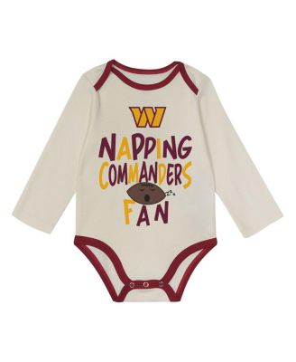Baby Boys and Girls 3-Piece&nbsp;Burgundy Washington Commanders Little Champ Set