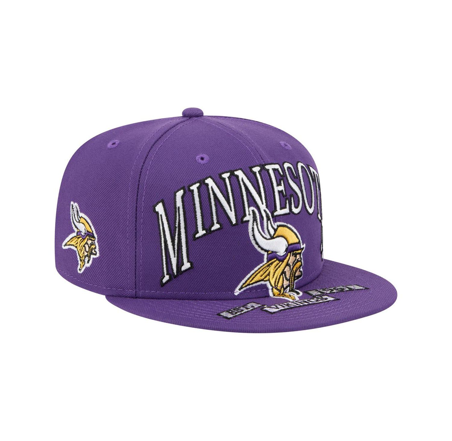 Men's Purple Minnesota Vikings Oversized 59FIFTY Fitted Hat