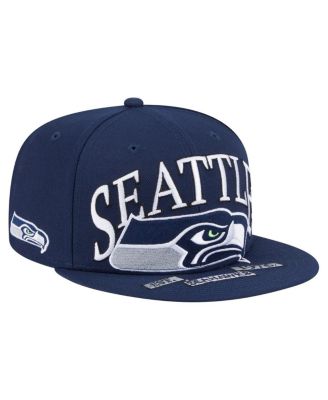 New Era - Men's College Navy Seattle Seahawks Oversized 59FIFTY Fitted Hat