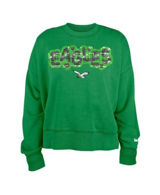 Girl's Kelly Green Philadelphia Eagles Flip Sequin Sweatshirt