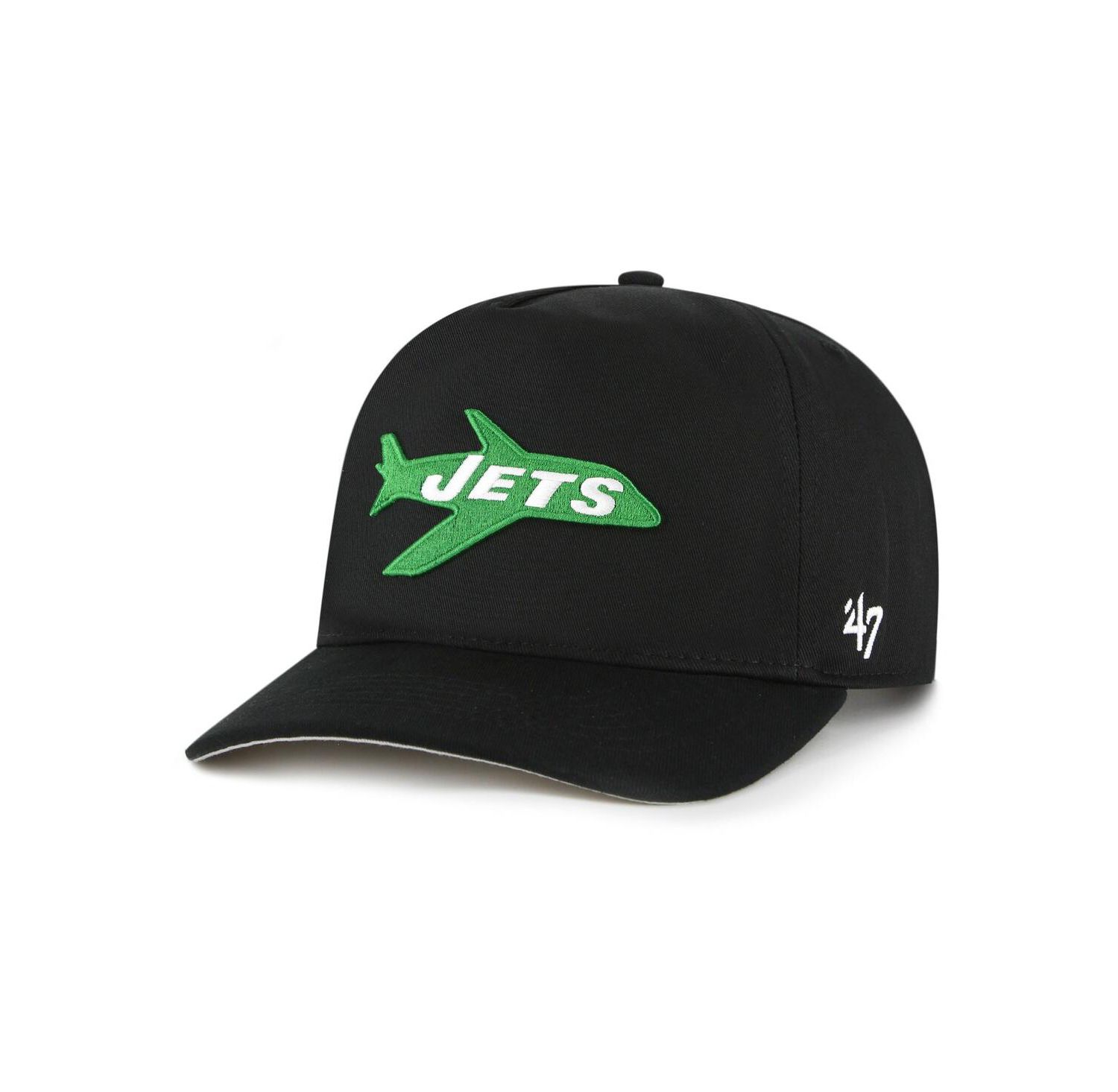 Men's Black New York Jets Hitch Adjustable Hat