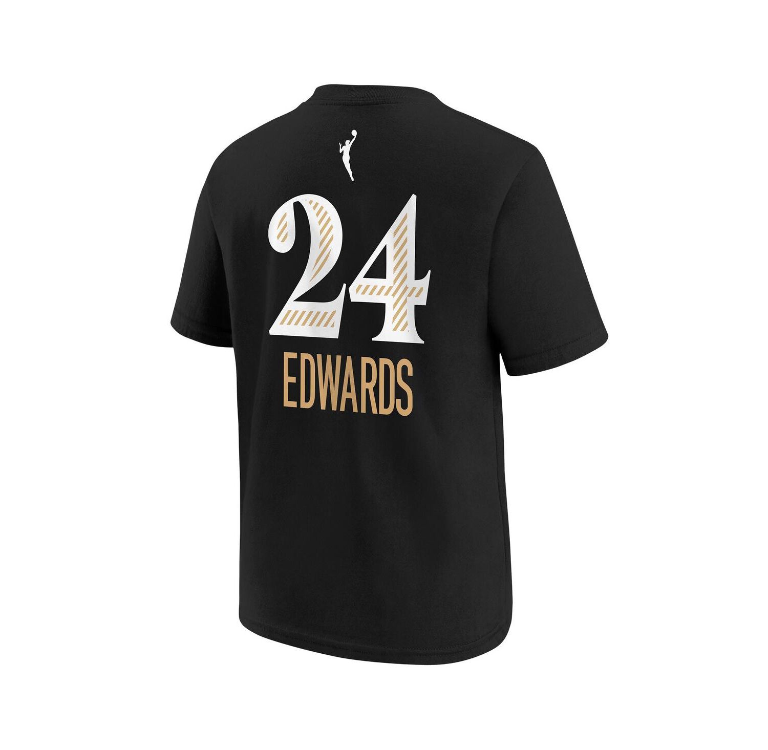 Big Boys and Girls Aaliyah Edwards Black Washington Mystics Draft Rebel Edition Name & Number T-Shirt