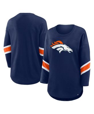 Fanatics - Women's Navy Denver Broncos Plus Size Redzone 3/4-Sleeve Scoop Neck T-Shirt