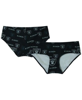 Concepts Sport - Women's Black Las Vegas Raiders Mosaic Allover Print Knit Panty