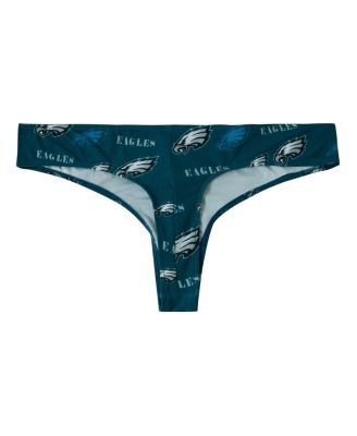 Women's Midnight Green Philadelphia Eagles Mosaic All Over Print Thong