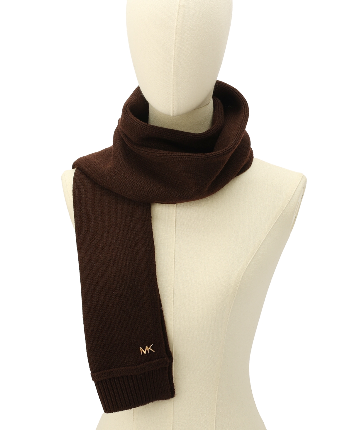 Michael Kors Women's Exposed Seam Scarf In Brown