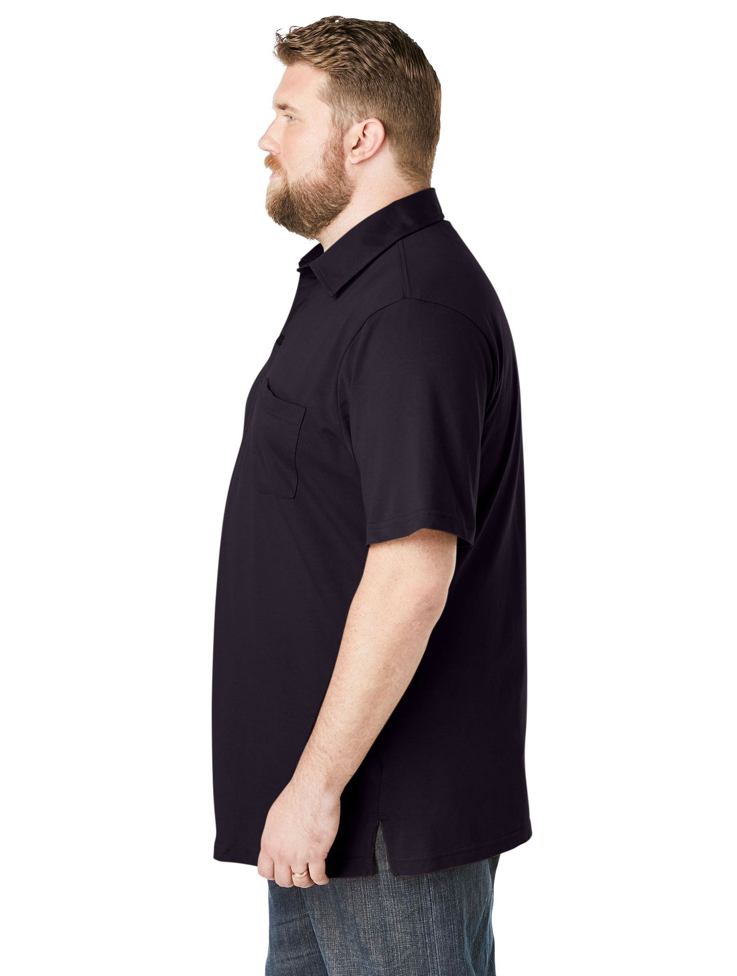 Men's Shrink-Less Lightweight Longer-Length V-neck T-shirt