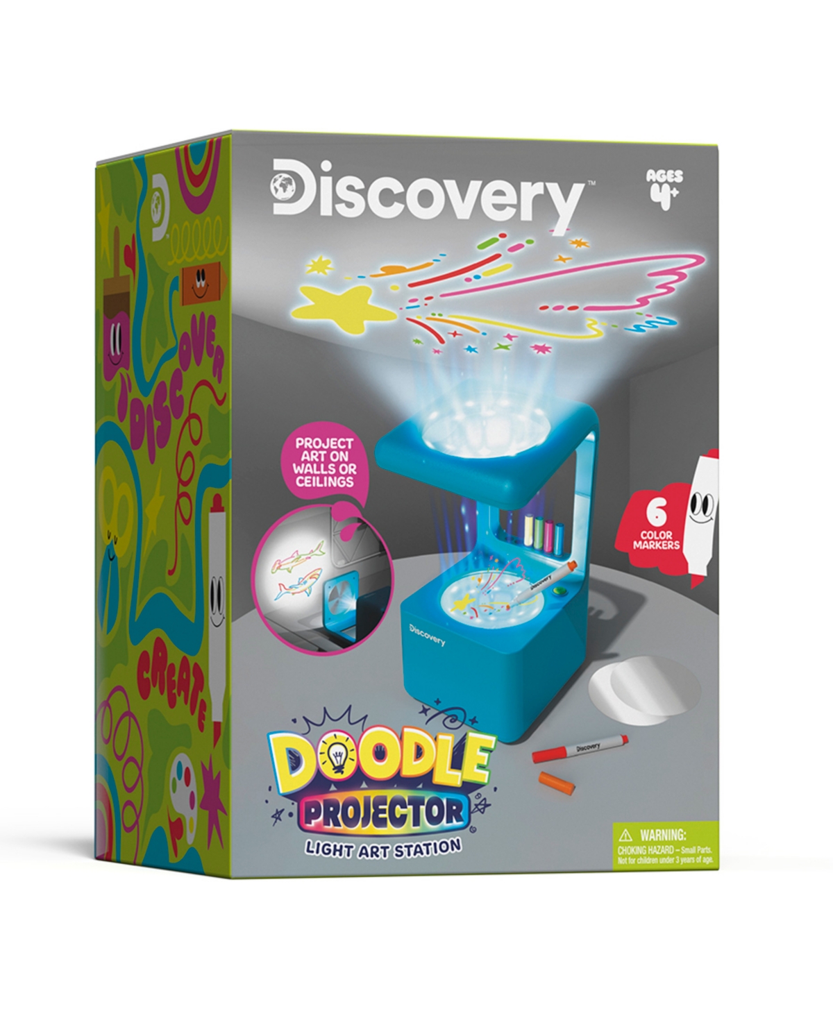 Discovery Doodle Projector Light Art Station 17 Piece In Multi
