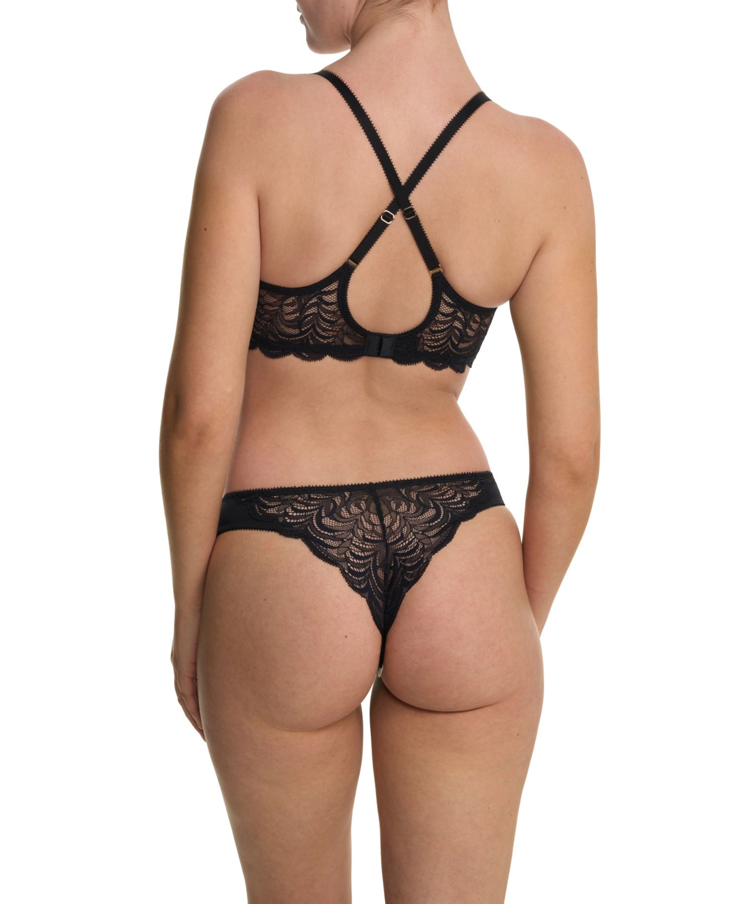 Persuasion Stretch Lace Minimal Rear Coverage Thong 771356
