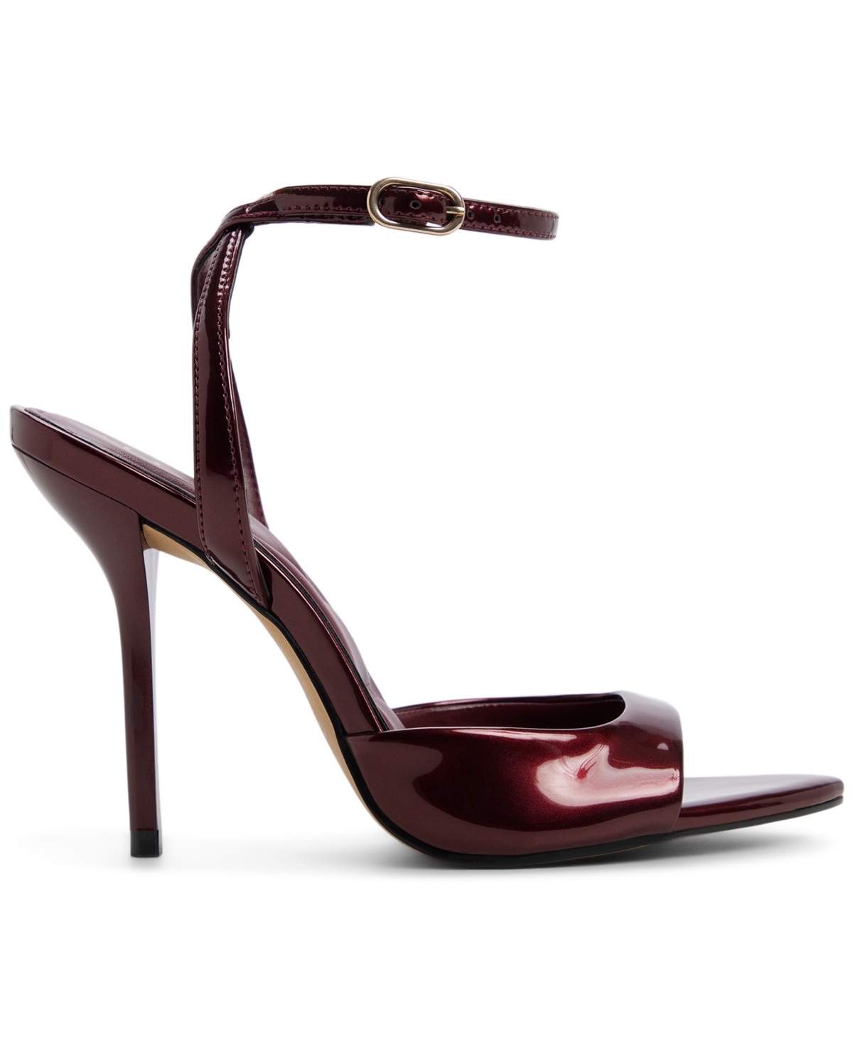 Aldo Forevermore Ankle Strap Pointed Toe Sandal In Red