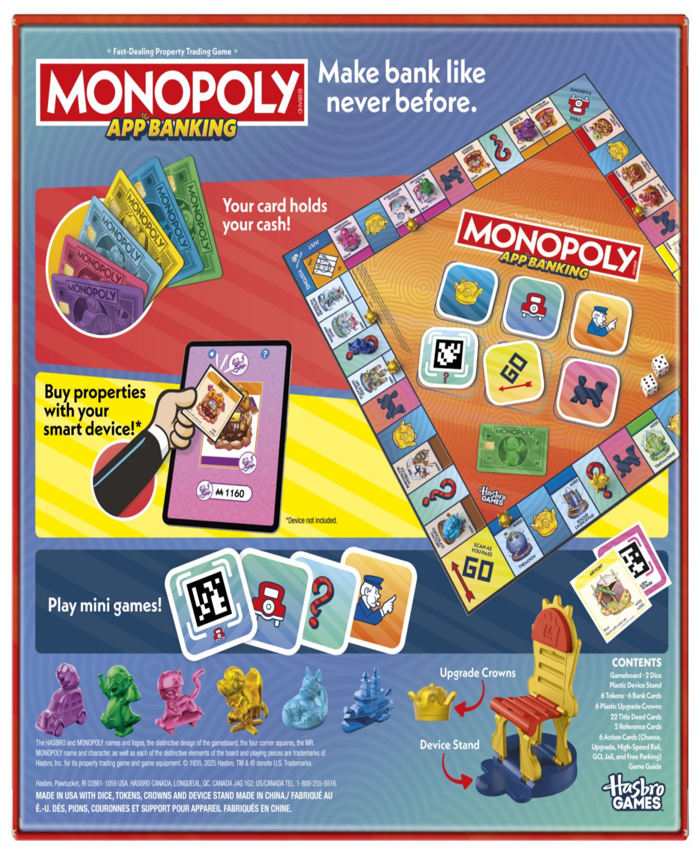 Детская настольная игра MONOPOLY App Banking Board Game, цвет: Разноцветный — фото 3