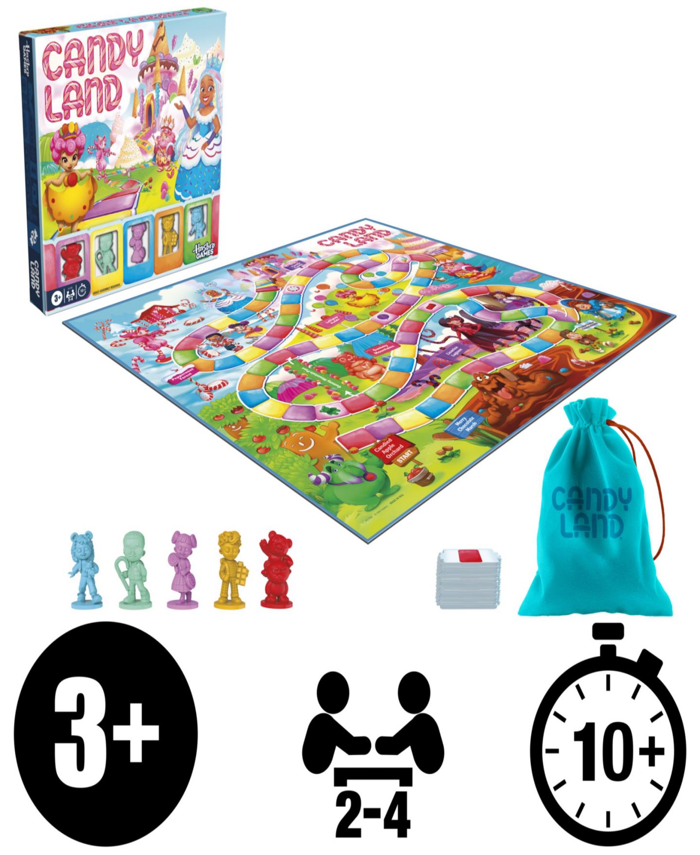 Детская игрушка Hasbro Gaming Candy Land Board Game, цвет: Разноцветный — фото 4