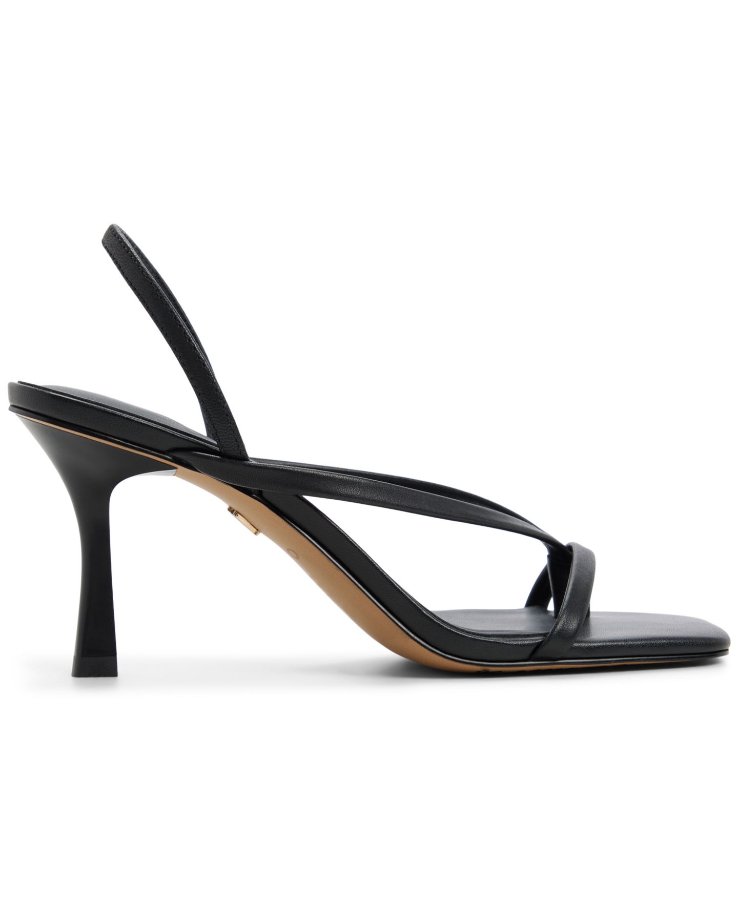 Женские сандалии ALDO Riva Slingback Square Toe Dress Sandals, цвет: Чёрный гладкий — фото 2
