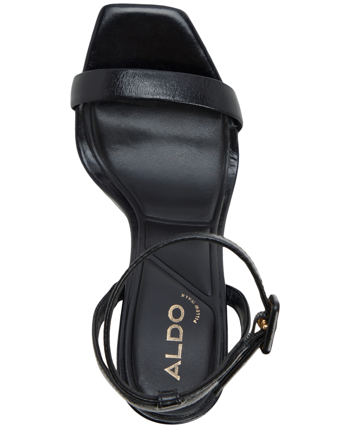 Aldo Women's Kaathy Two-piece Square Toe Dress Sandals In Black