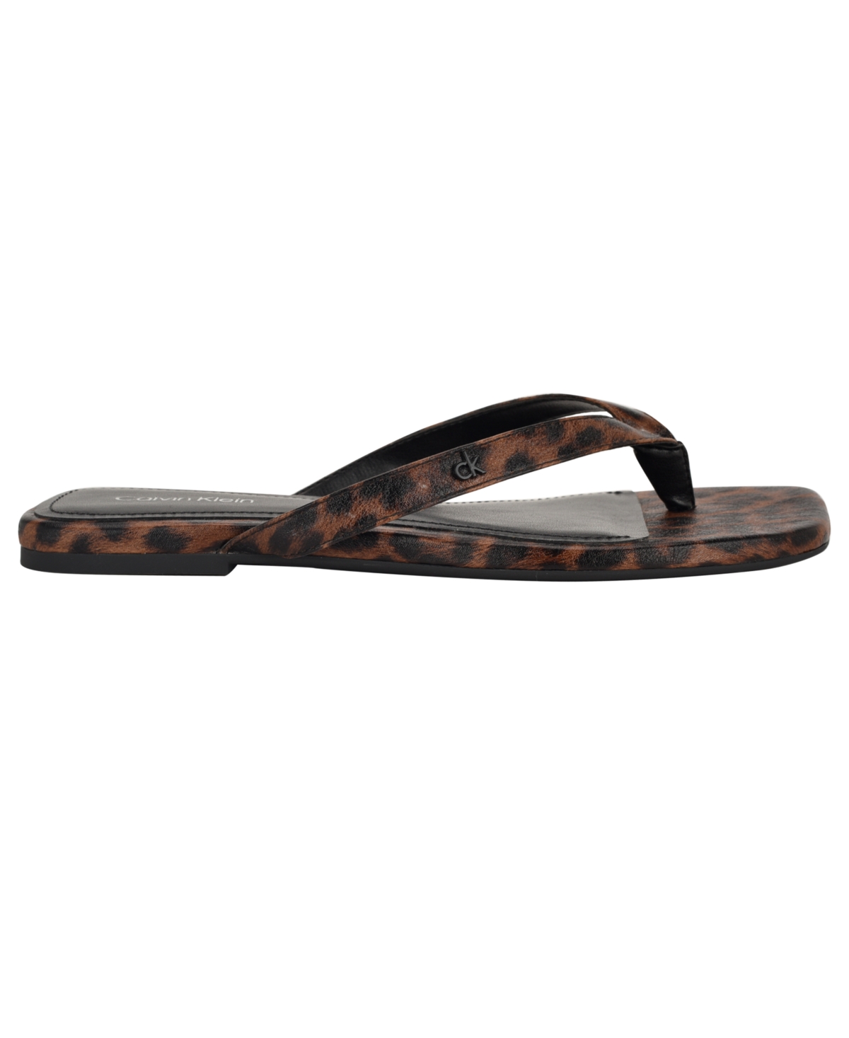 Calvin Klein Stelea Flip Flop In Brown
