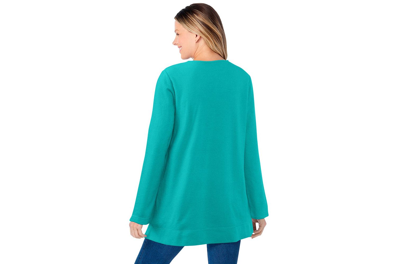 Women's Within Crewneck Ultra Soft Sherpa Sweatshirt