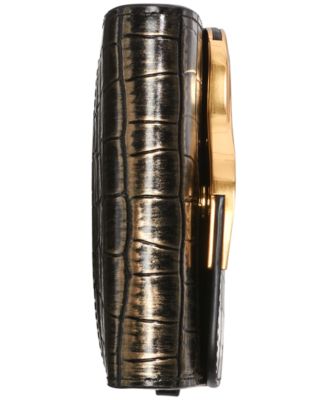 Women's Malverne Metallic Croco String Wallet