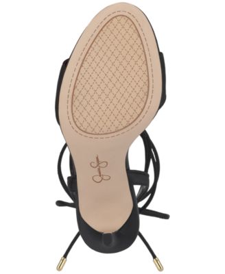 Women's Jenzin Feather Lace-Up Stiletto Dress Sandals