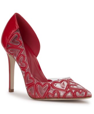 Women's Palvin Vinyl Heart Stiletto Pumps