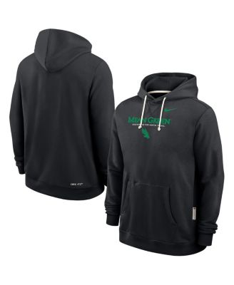 Nike - Men's Black North Texas Mean Green 2025 Sideline Standard Issue Dri-FIT Hoodie
