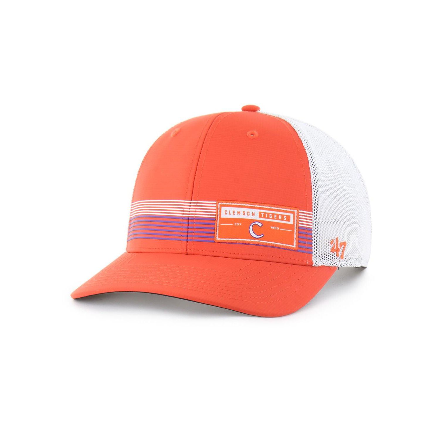 Men's Orange Clemson Tigers Rangefinder Brrr Trucker Adjustable Hat