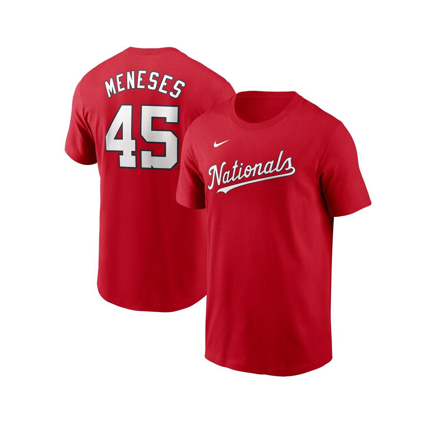 Men's Joey Meneses Red Washington Nationals Fuse Name & Number T-Shirt