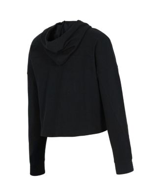 Women's Black Inter Miami CF Elevation Tri-Blend Long Sleeve Pullover Hoodie