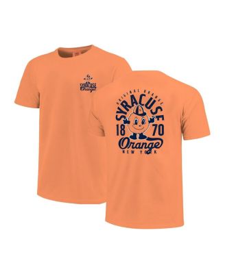 Big Boys and Girls Orange Syracuse Orange Comfort Colors Mascot Overlay T-Shirt