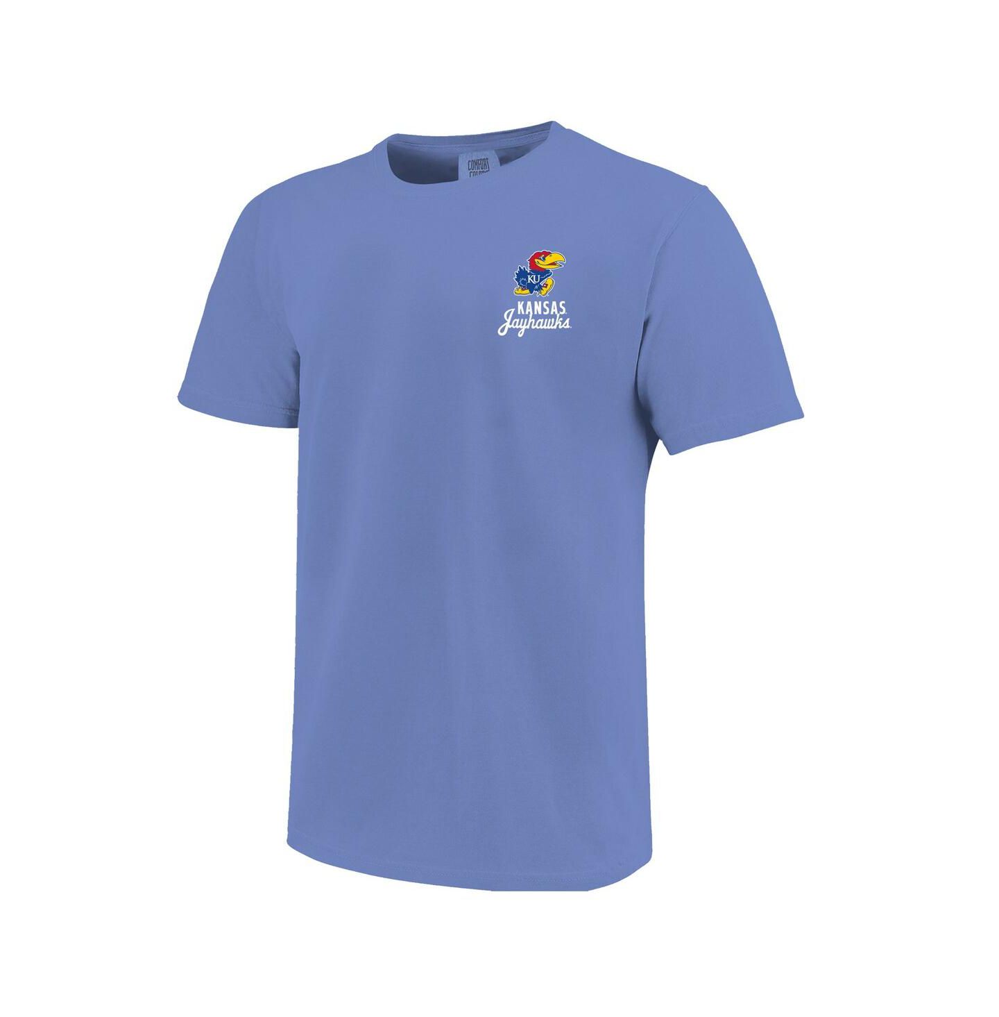 Детская футболка Image One Royal Kansas Jayhawks Comfort Colors Mascot Overlay — фото 2