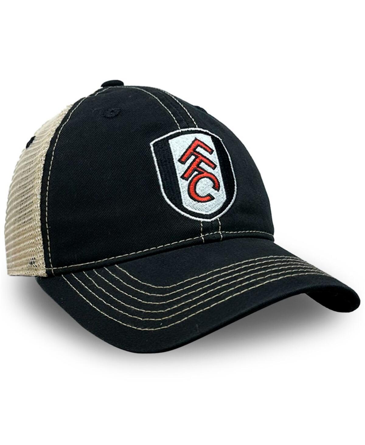 1863fc Men's Black Fulham Trucker Adjustable Hat In Black