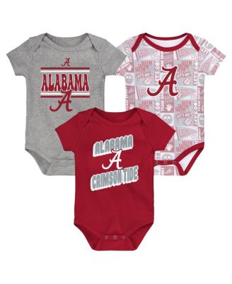 Outerstuff - Baby Boys and Girls Alabama Crimson Tide Sunday Comics 3-Pack Bodysuit Set