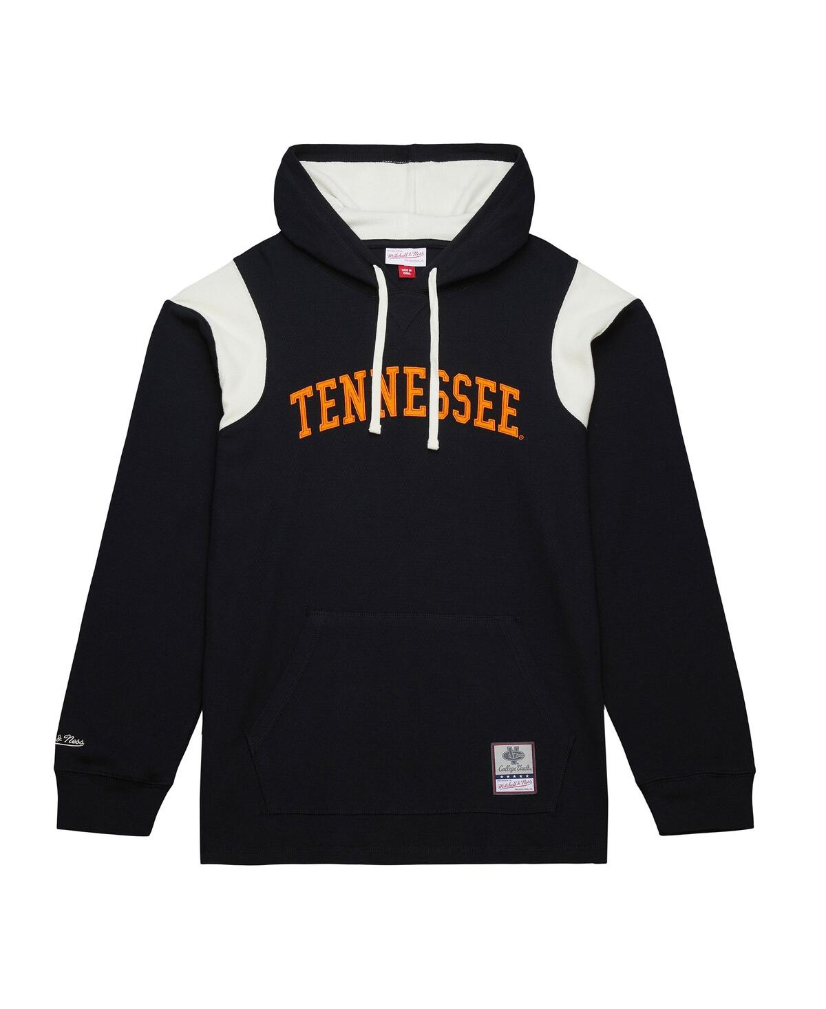 Mitchell & Ness Men's Black Tennessee Volunteers Thermal Lightweight Hoodie In Black