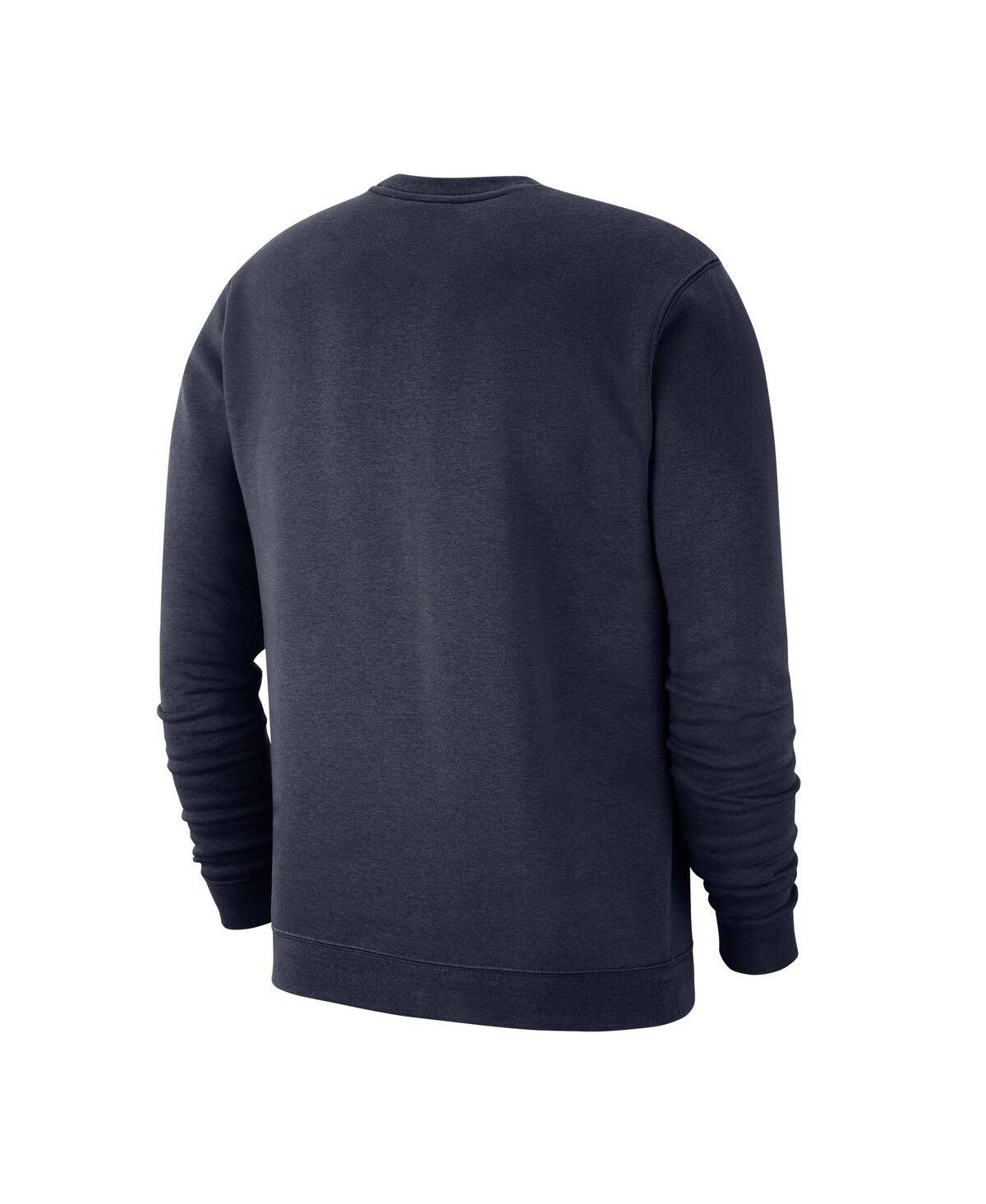 Nike Men's Navy Syracuse Orange Club Sweatshirt In Brown