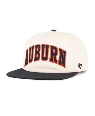 Men's and Women's Natural Auburn Tigers Crossover Off Hand Captain Adjustable Hat