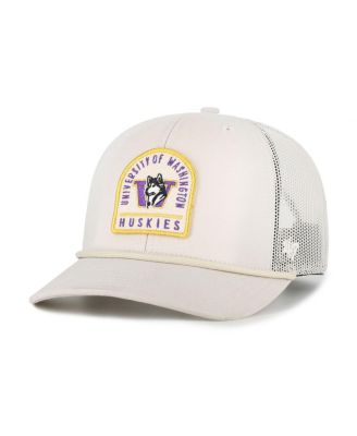 '47 Brand - Men's and Women's Cream Washington Huskies Core Inline Gravestone Adjustable Trucker Hat