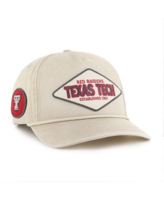 '47 Brand - Men's and Women's Cream Texas Tech Red Raiders Outdoorsmen Cairn Hitch Adjustable Hat
