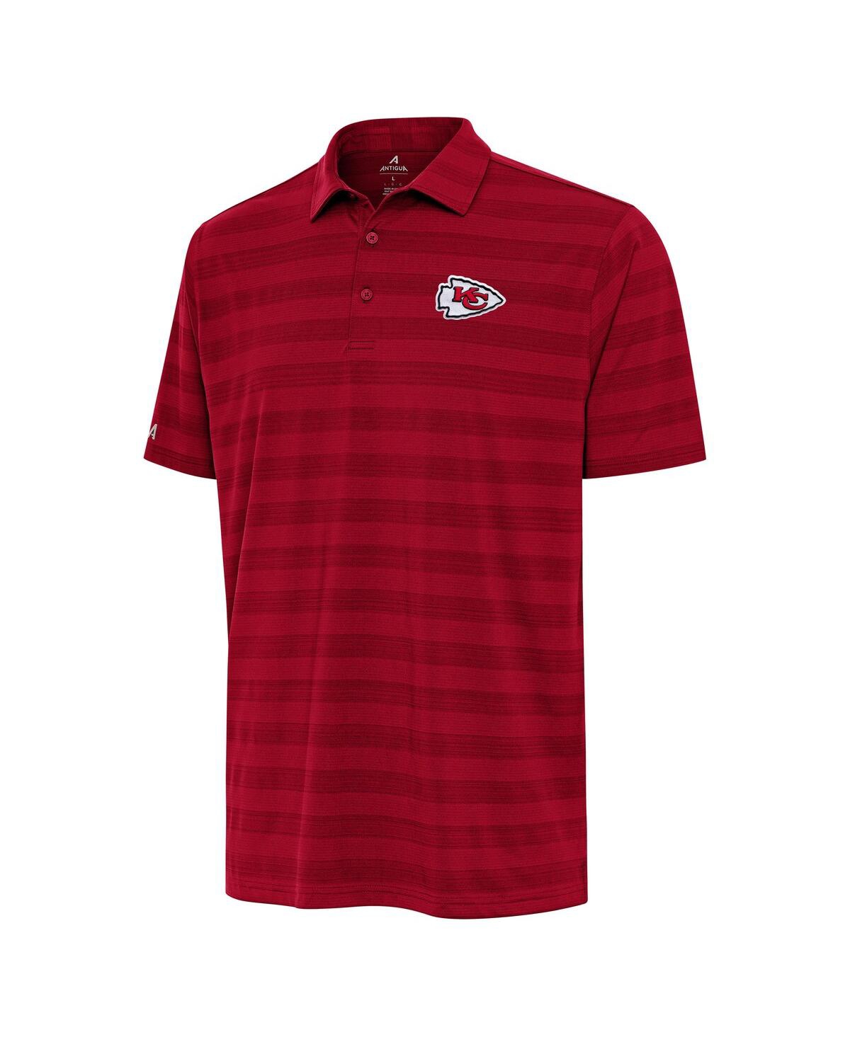 Antigua Men's Red Kansas City Chiefs Big Tall Tunnel Polo Shirt