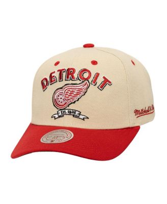 Mitchell & Ness - Men's Cream Detroit Red Wings Soul Legacy Defined Two-Tone Pro Crown Adjustable Hat