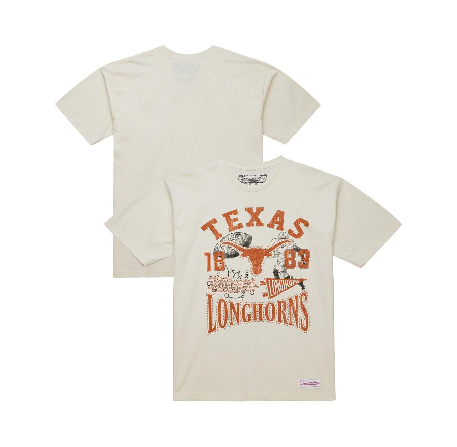 Men's Cream Texas Longhorns Heritage Scholar T-Shirt
