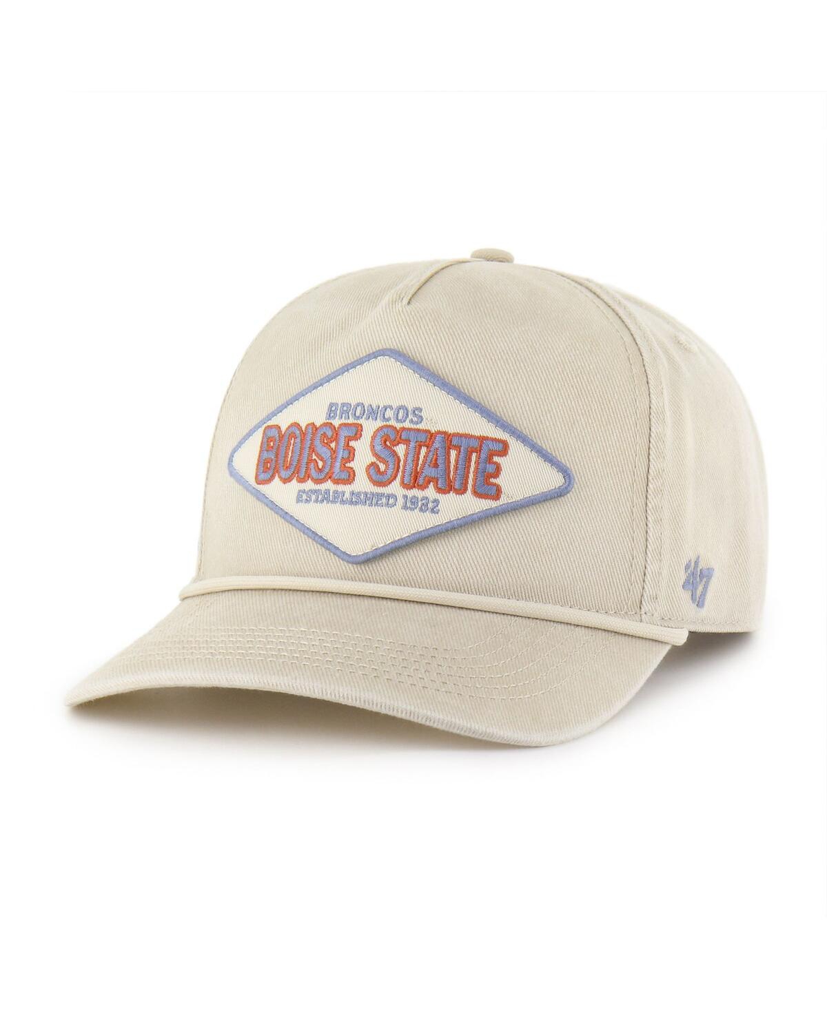 47 Brand Men's And Women's Cream Boise State Broncos Outdoorsmen Cairn Hitch Adjustable Hat In Gray