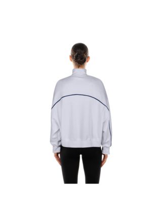 Women's White Denver Broncos Functional Fandom Quarter-Zip Sweatshirt