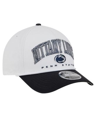 Men's White/Navy Penn State Nittany Lions Arch Two-Tone Rope 9FORTY A-Frame M-Crown Adjustable Hat