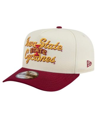Men's Cream/Cardinal Iowa State Cyclones Vintage Chainstitch 9FIFTY A-Frame Snapback Hat