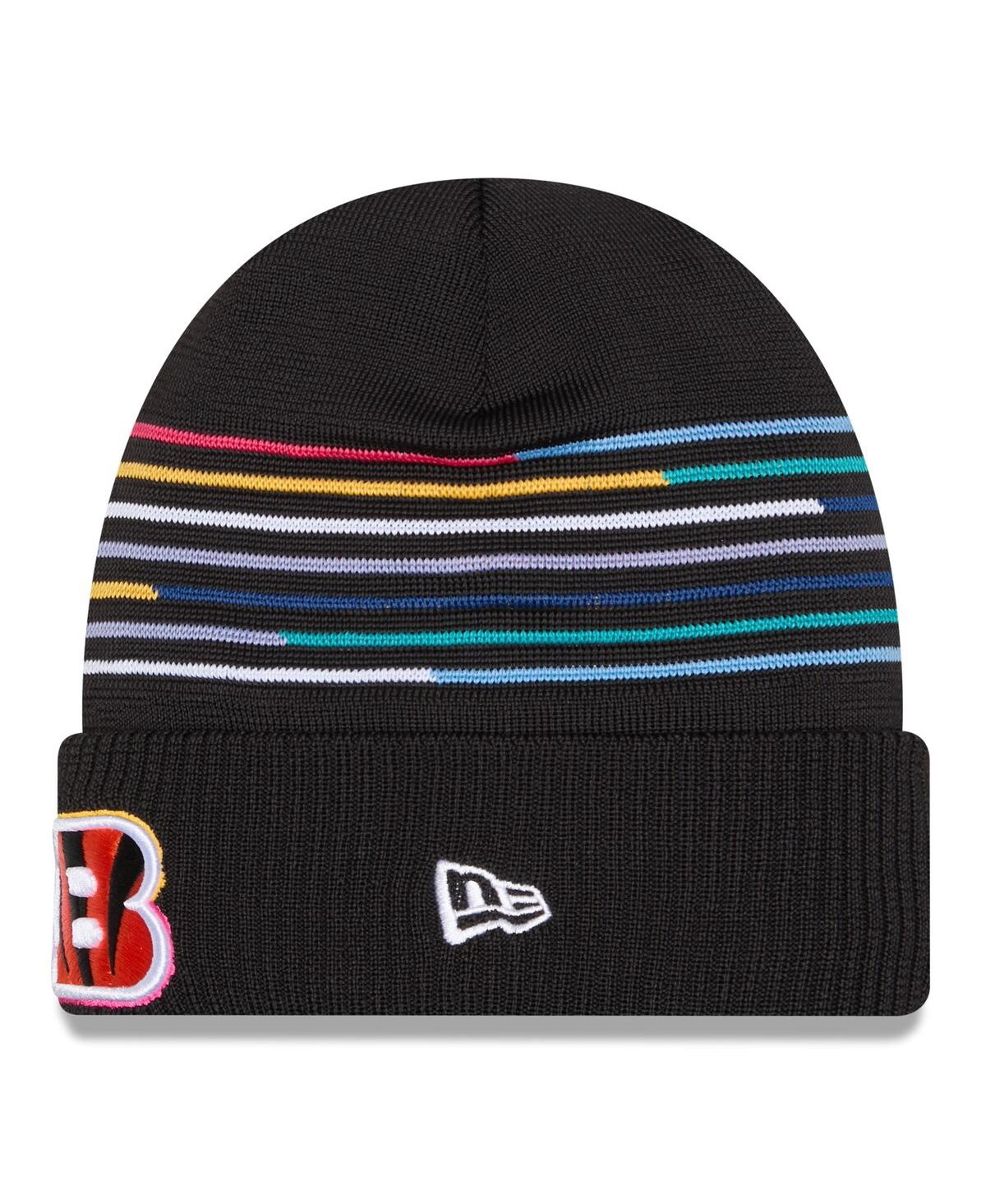 New Era Men's Black Cincinnati Bengals 2025 Nfl Crucial Catch Cuffed Knit Hat In Black