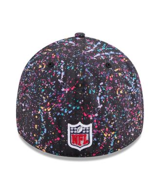 Men's Black Washington Commanders 2025 NFL Crucial Catch 39THIRTY Flex Hat