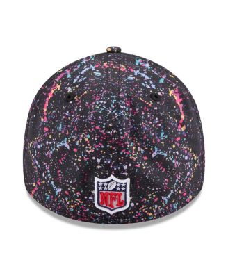 Men's Black Las Vegas Raiders 2025 NFL Crucial Catch 39THIRTY Flex Hat