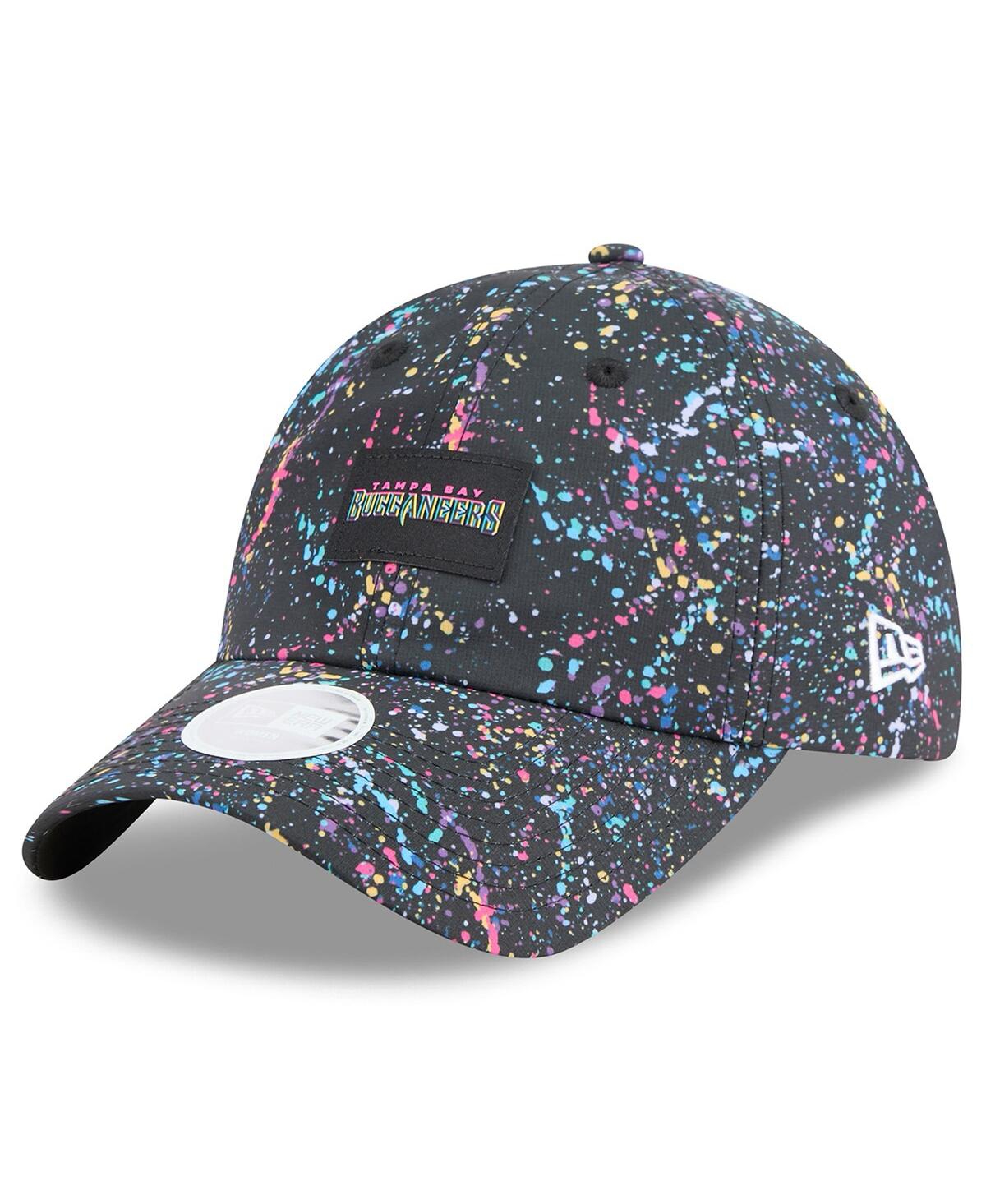 New Era Women's Black Tampa Bay Buccaneers 2025 Nfl Crucial Catch Pony Tail Adjustable Hat