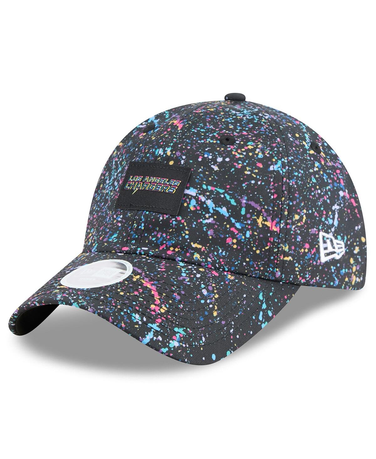 New Era Women's Black Los Angeles Chargers 2025 Nfl Crucial Catch Pony Tail Adjustable Hat In Black